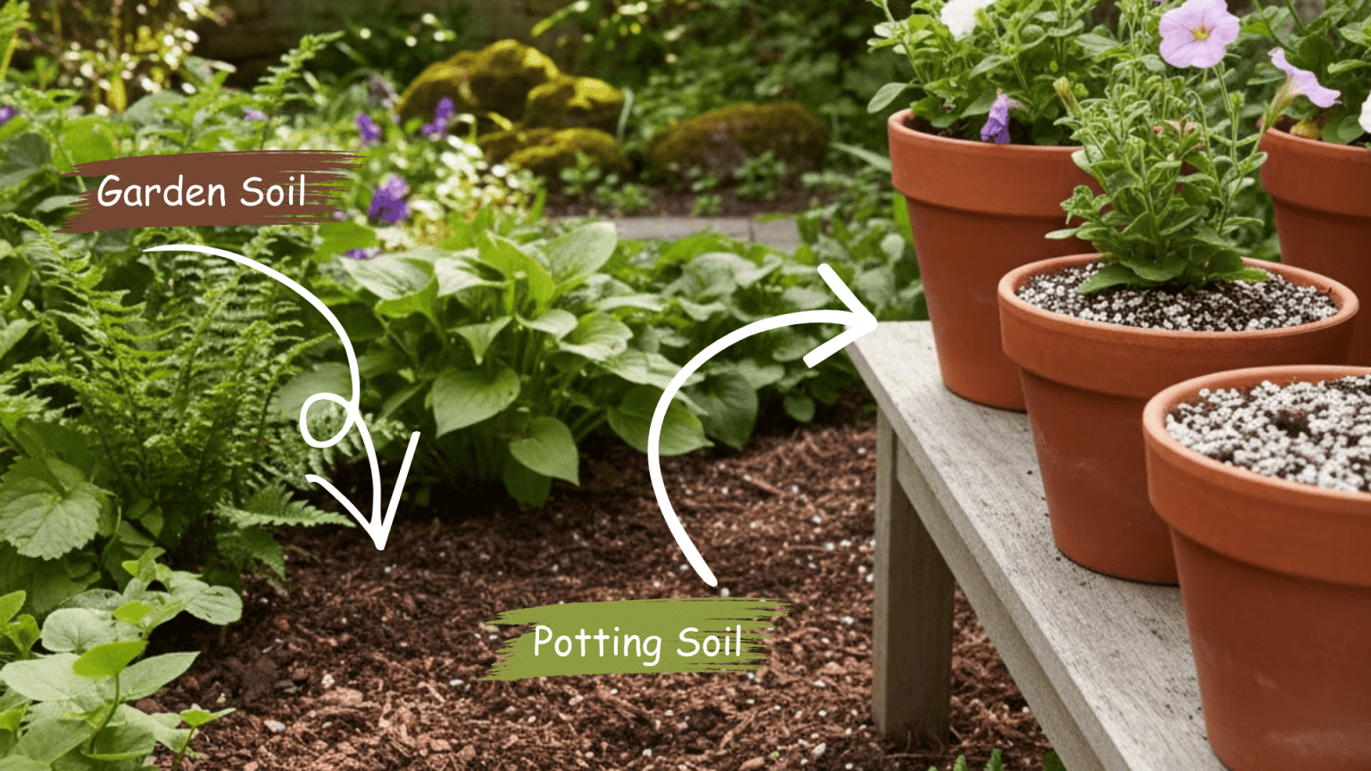 Compare Garden Soil vs Potting Soil to Grow Better Plants - Stellas ...