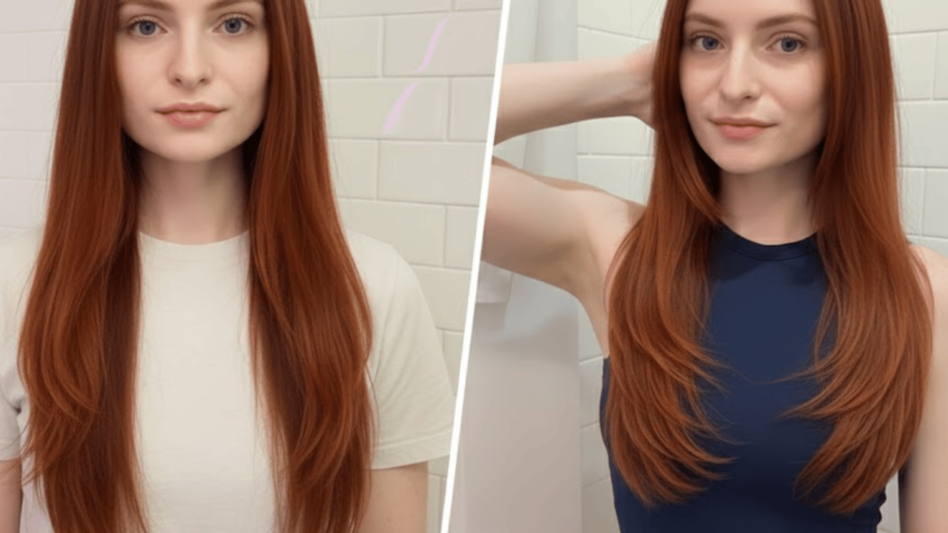hair glaze before and after what results look like