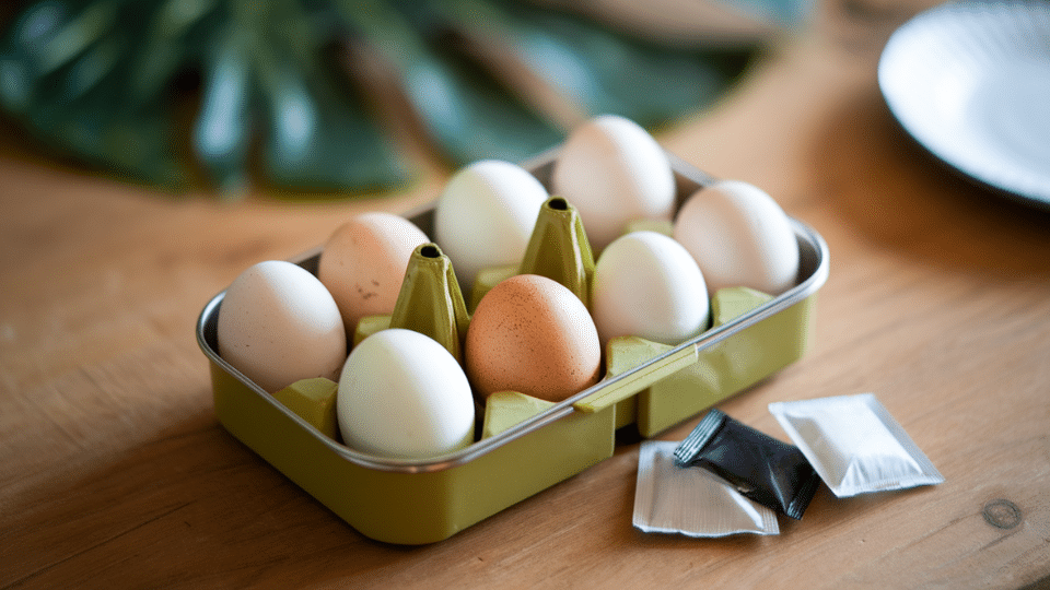hard boiled egg snack box