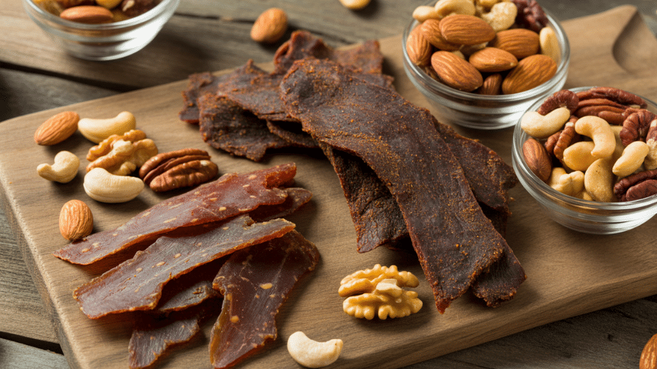 jerky and nuts