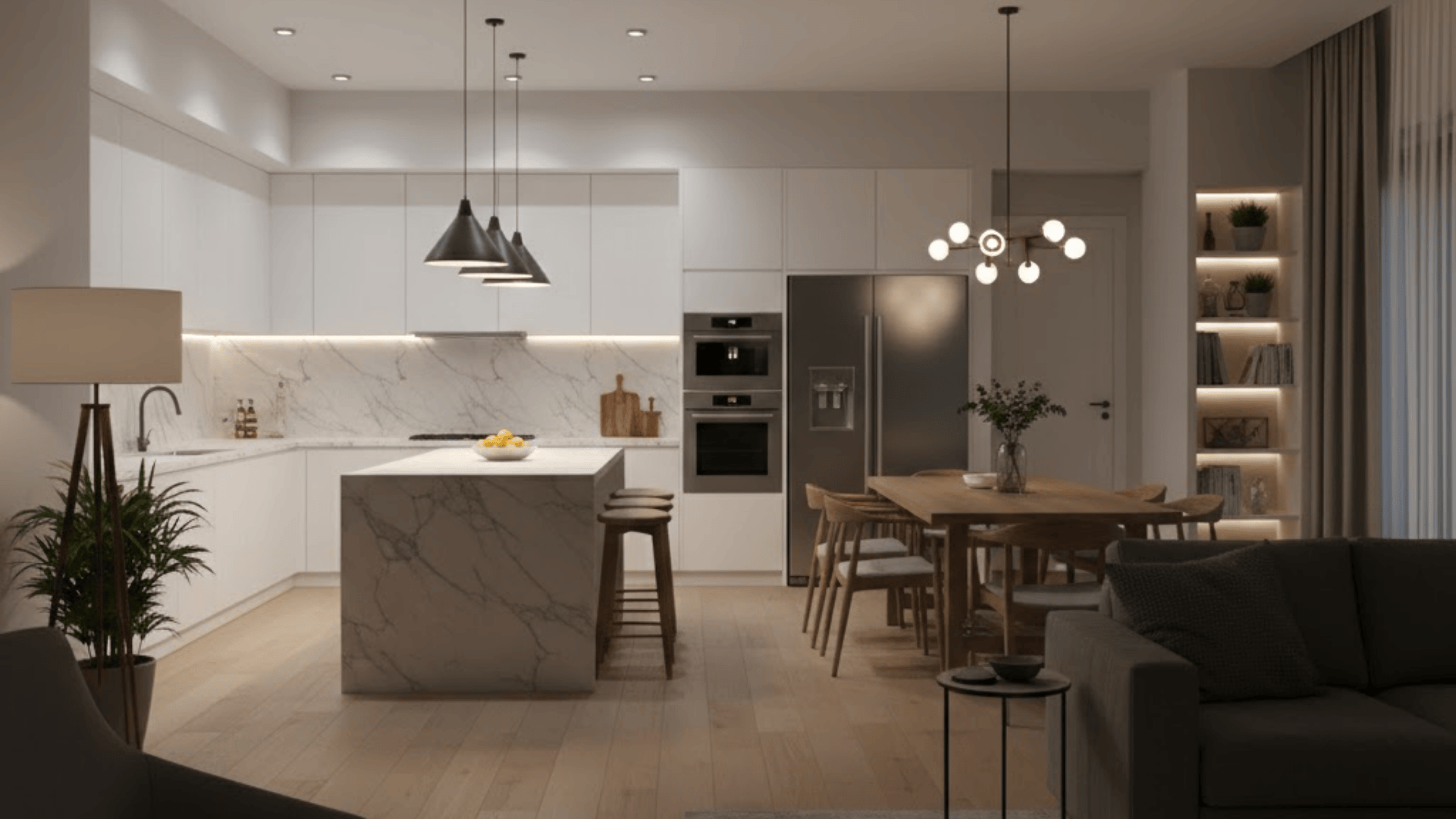 layered lighting by zone