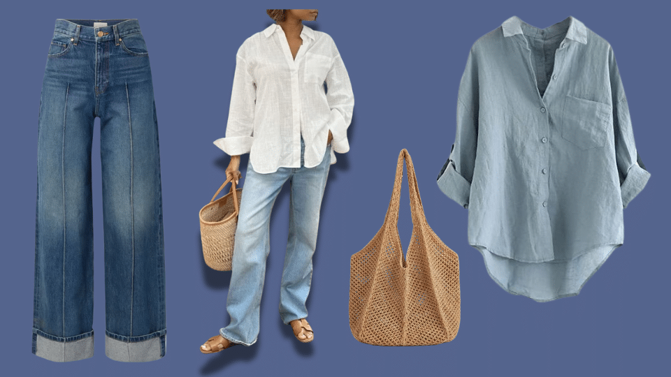 linen shirt and sandals for breezy summer styling