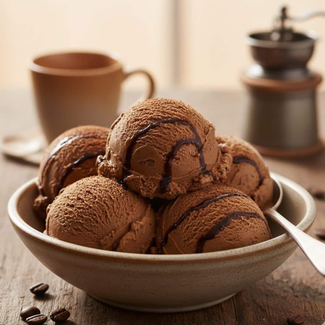 mocha coffee protein ice cream