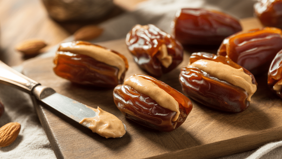 nut butter stuffed dates