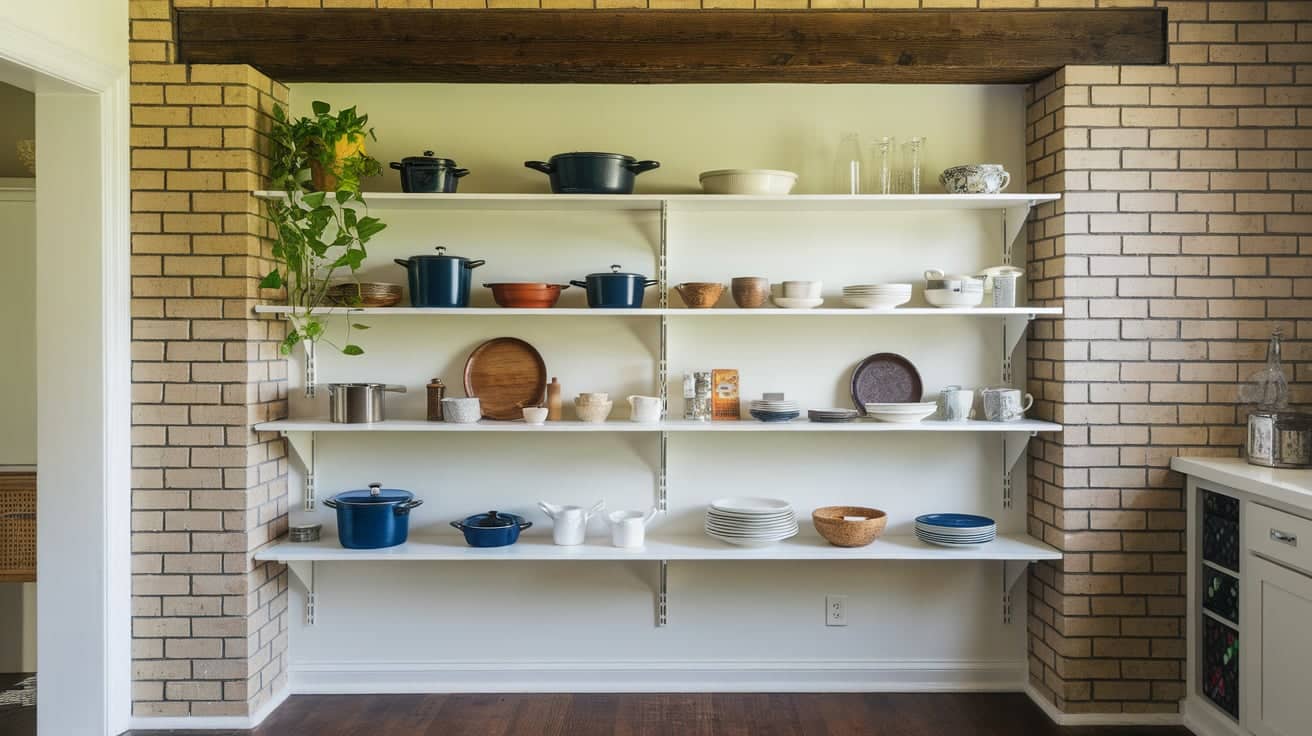 open shelving