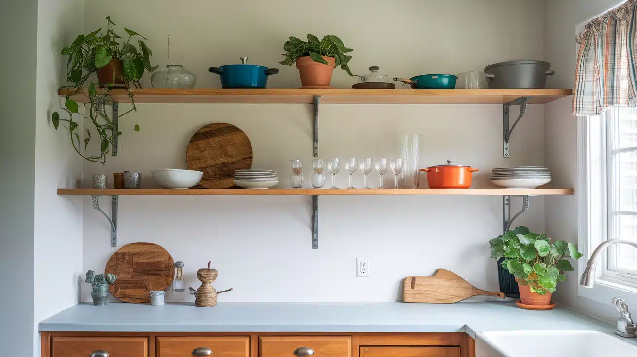 open shelving