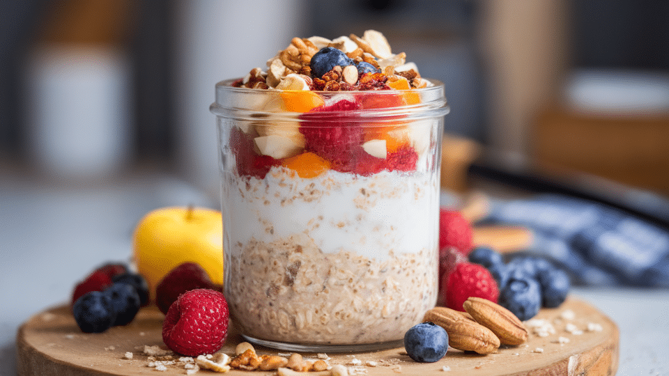 overnight oats jar