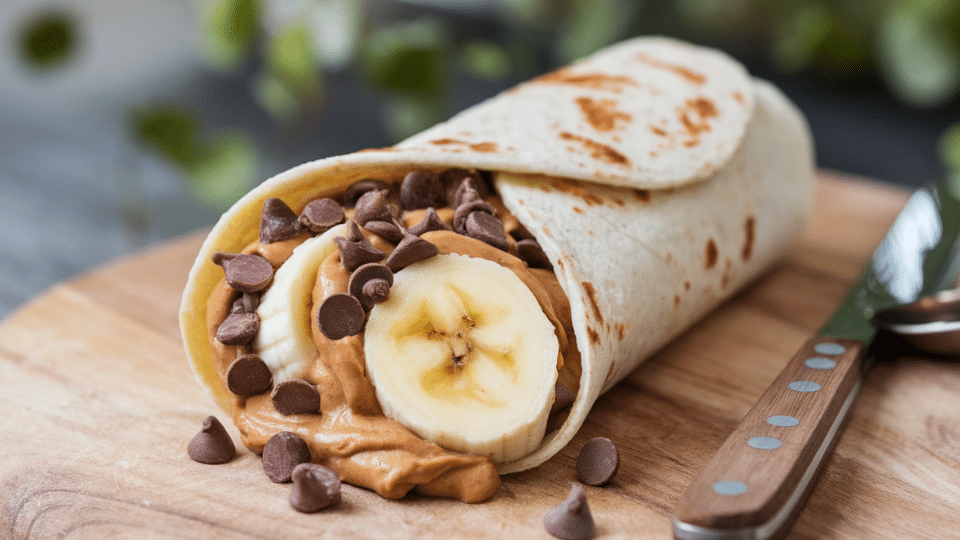 peanut butter banana wrap