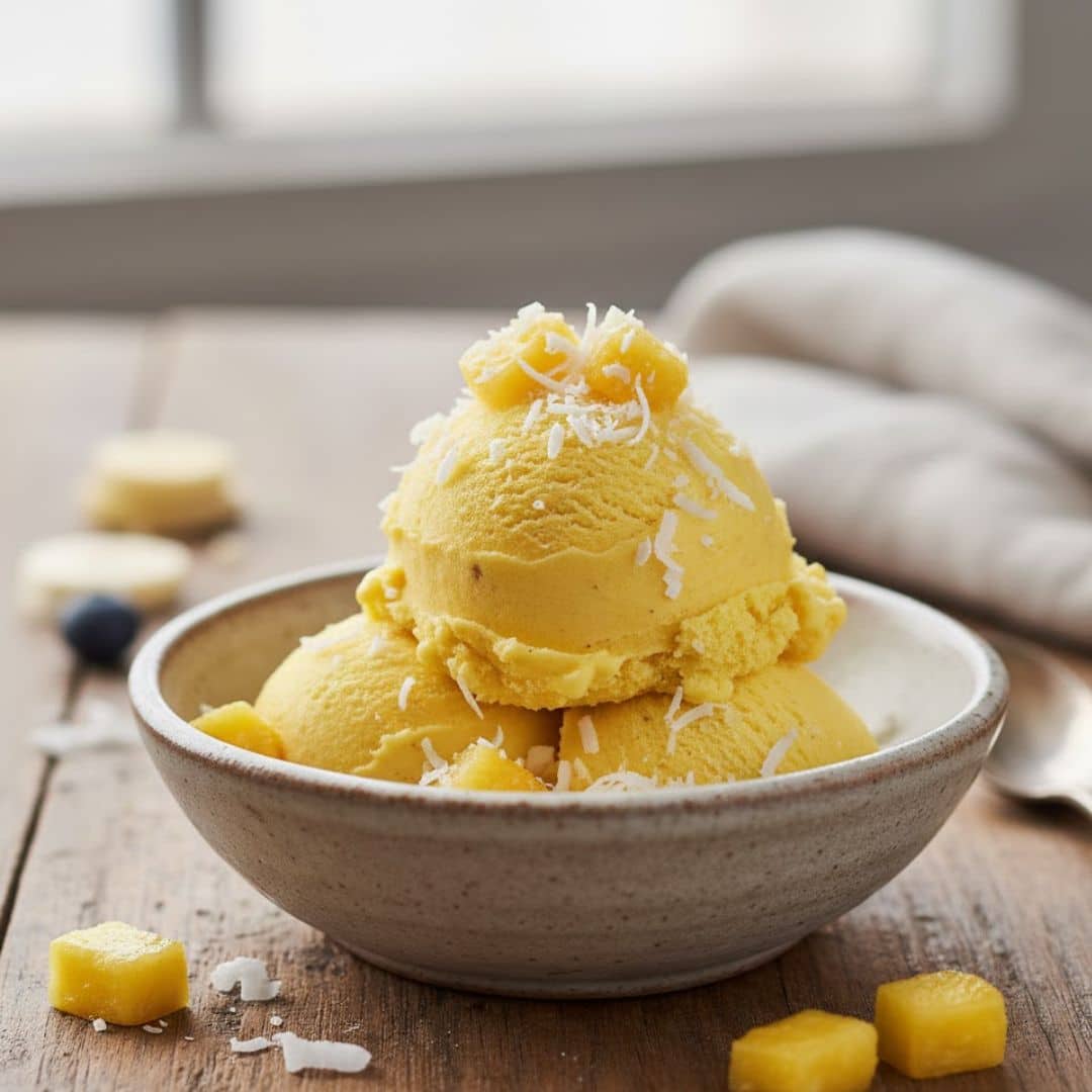 pineapple coconut sorbet