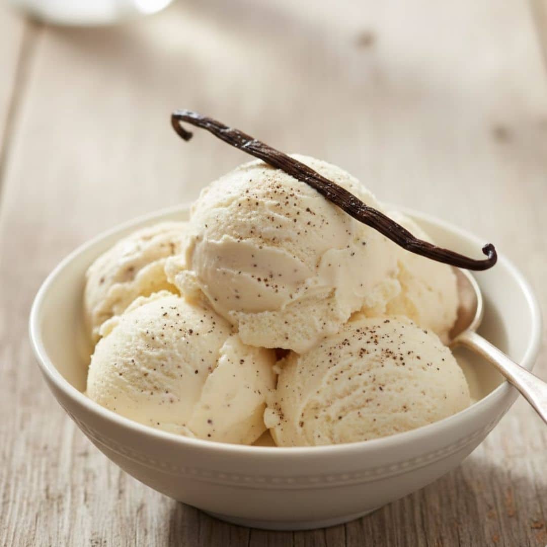 protein packed vanilla bean ice cream