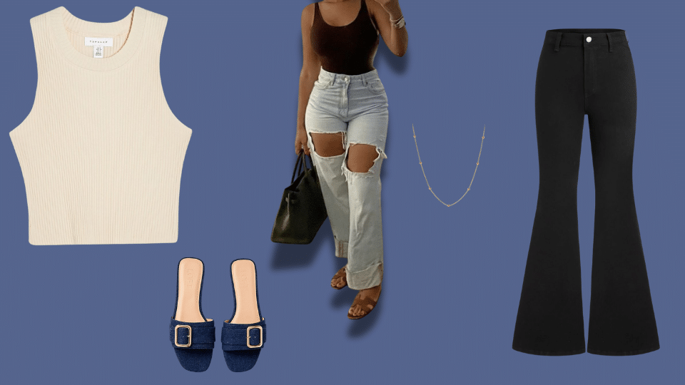 ribbed-tank-top-and-slides-for-easy-summer-styling