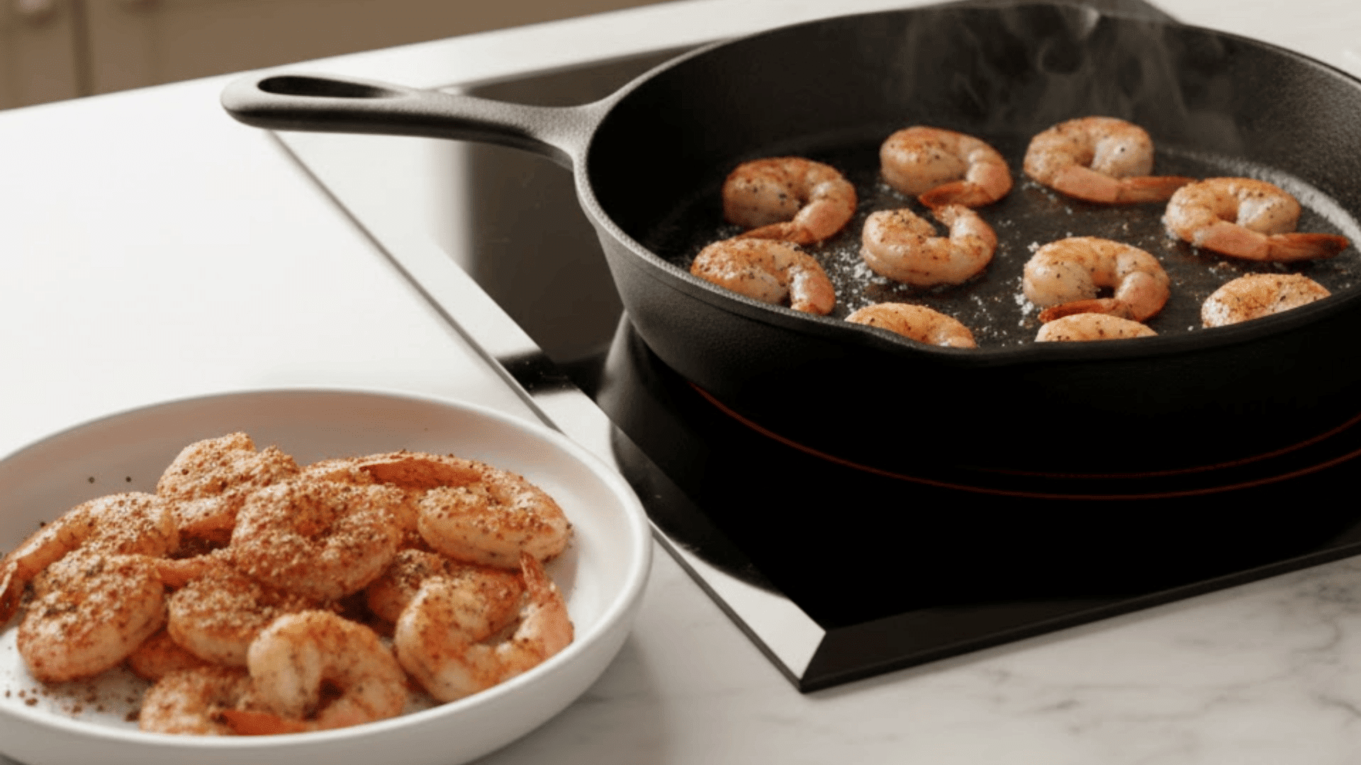 step 2 season and cook the shrimp