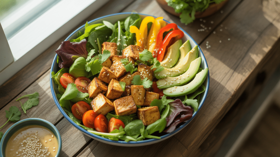 tofu salad bowl