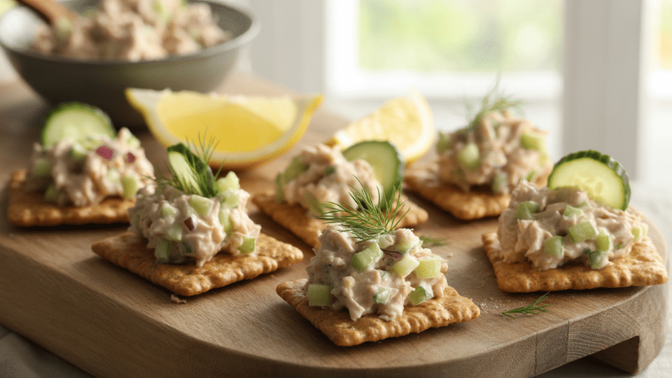 tuna salad crackers