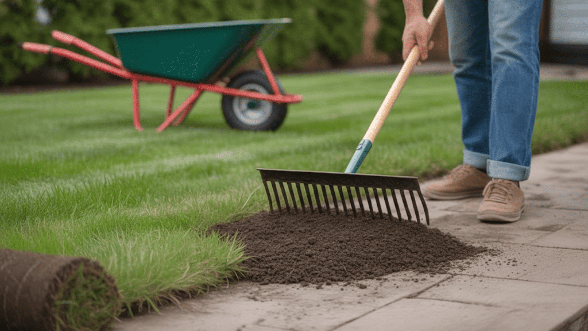using topsoil for lawn repair