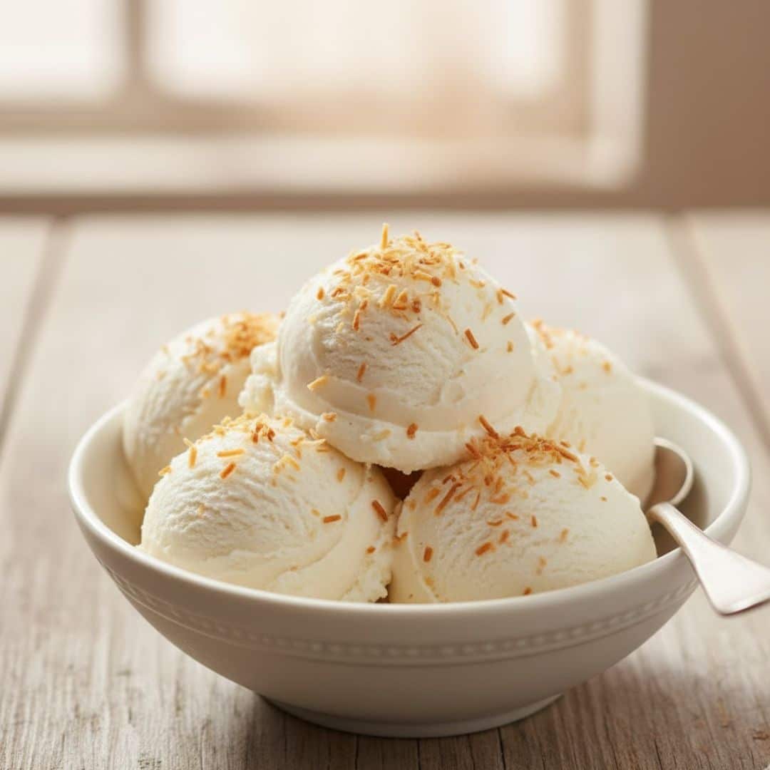 vanilla coconut protein ice cream