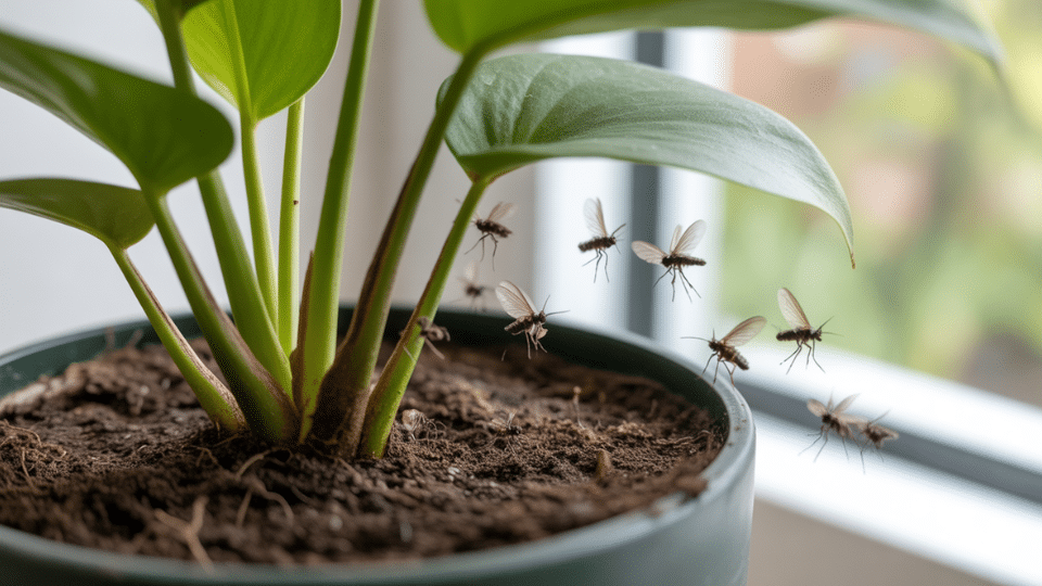 what causes gnats in indoor plants