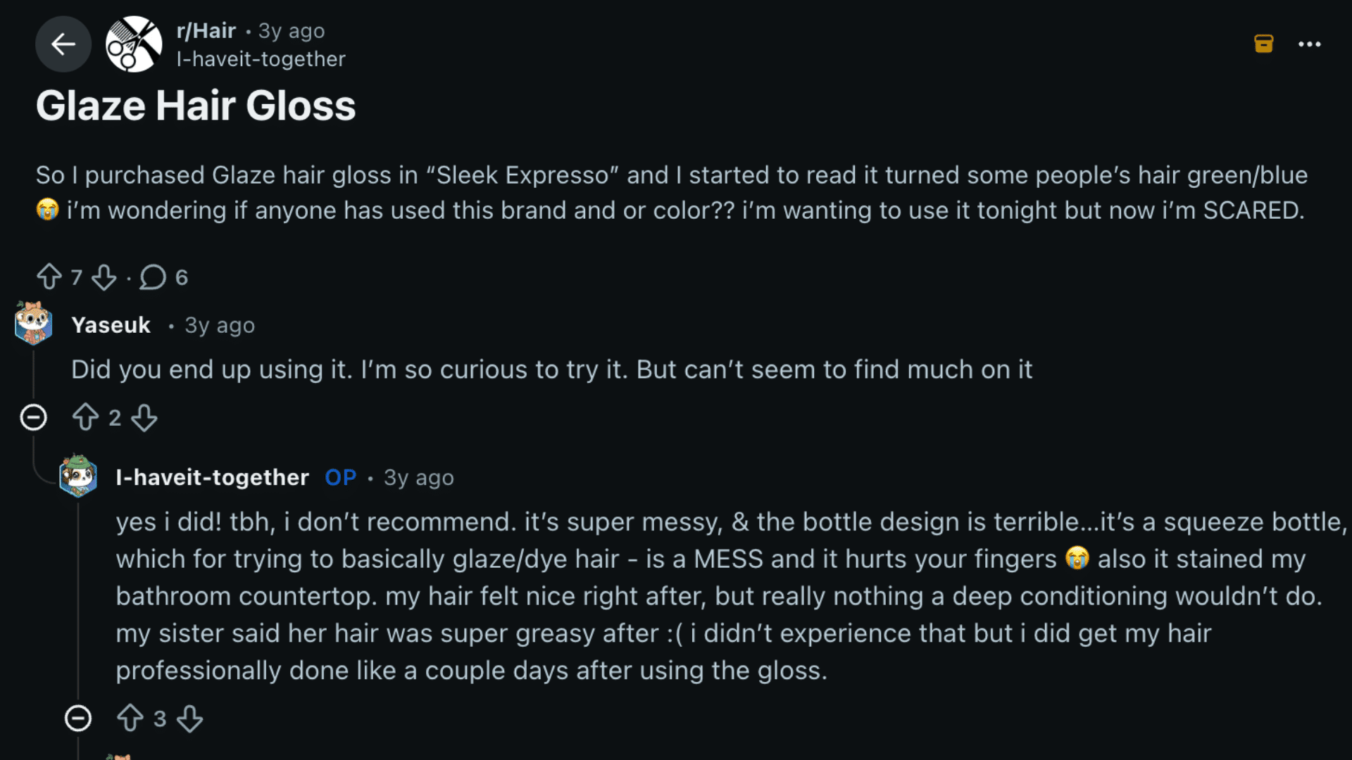 what people say about glaze hair gloss review
