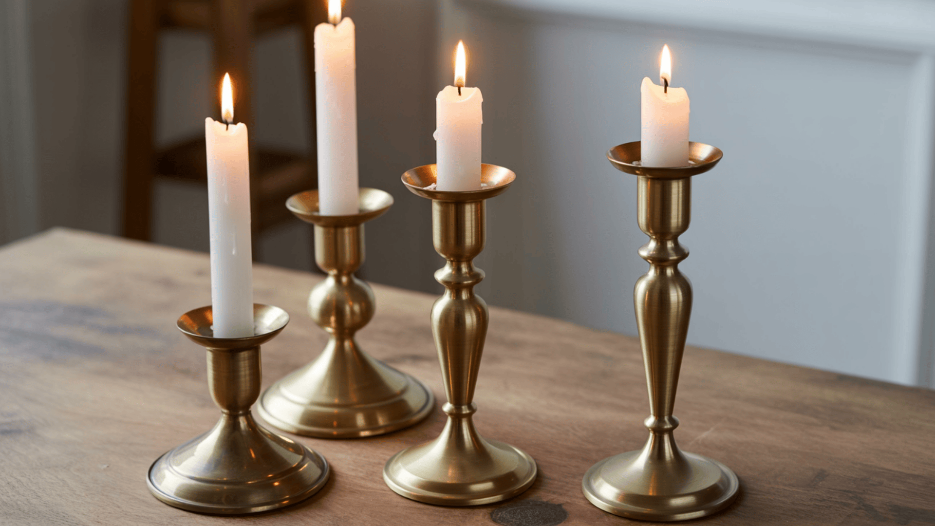 add vintage candlesticks for a classic look