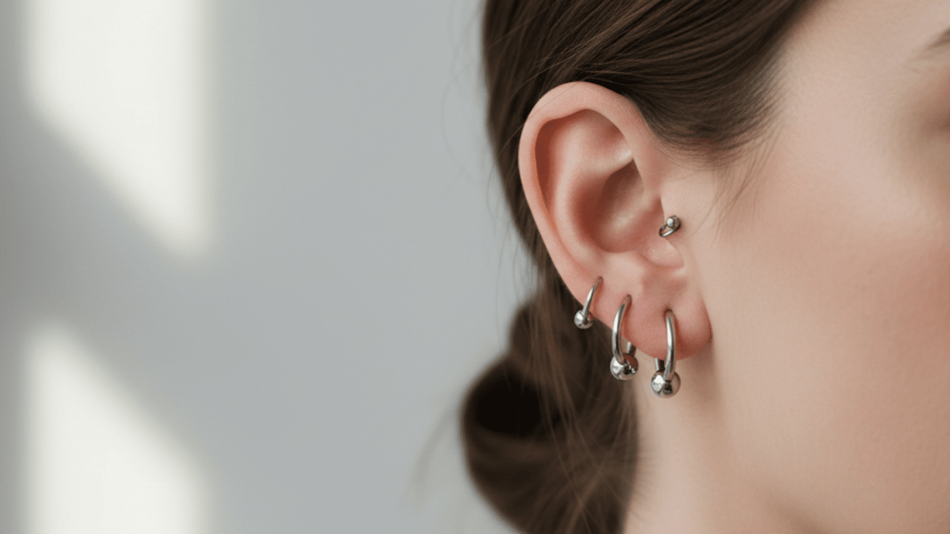 circular barbell earrings