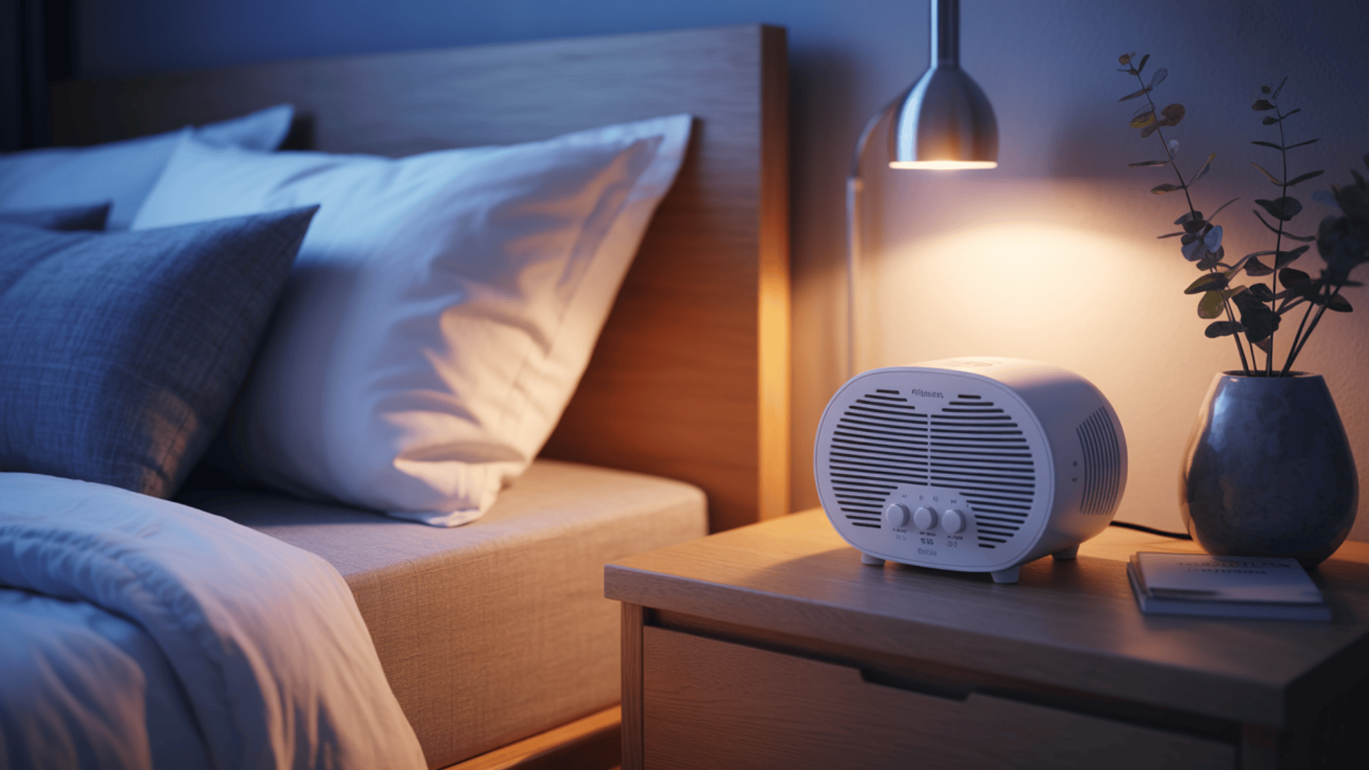 create a calm atmosphere with soft music or white noise