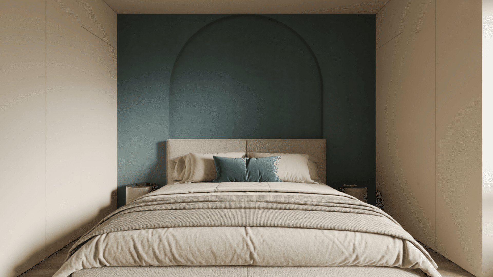 create a color drenched accent wall