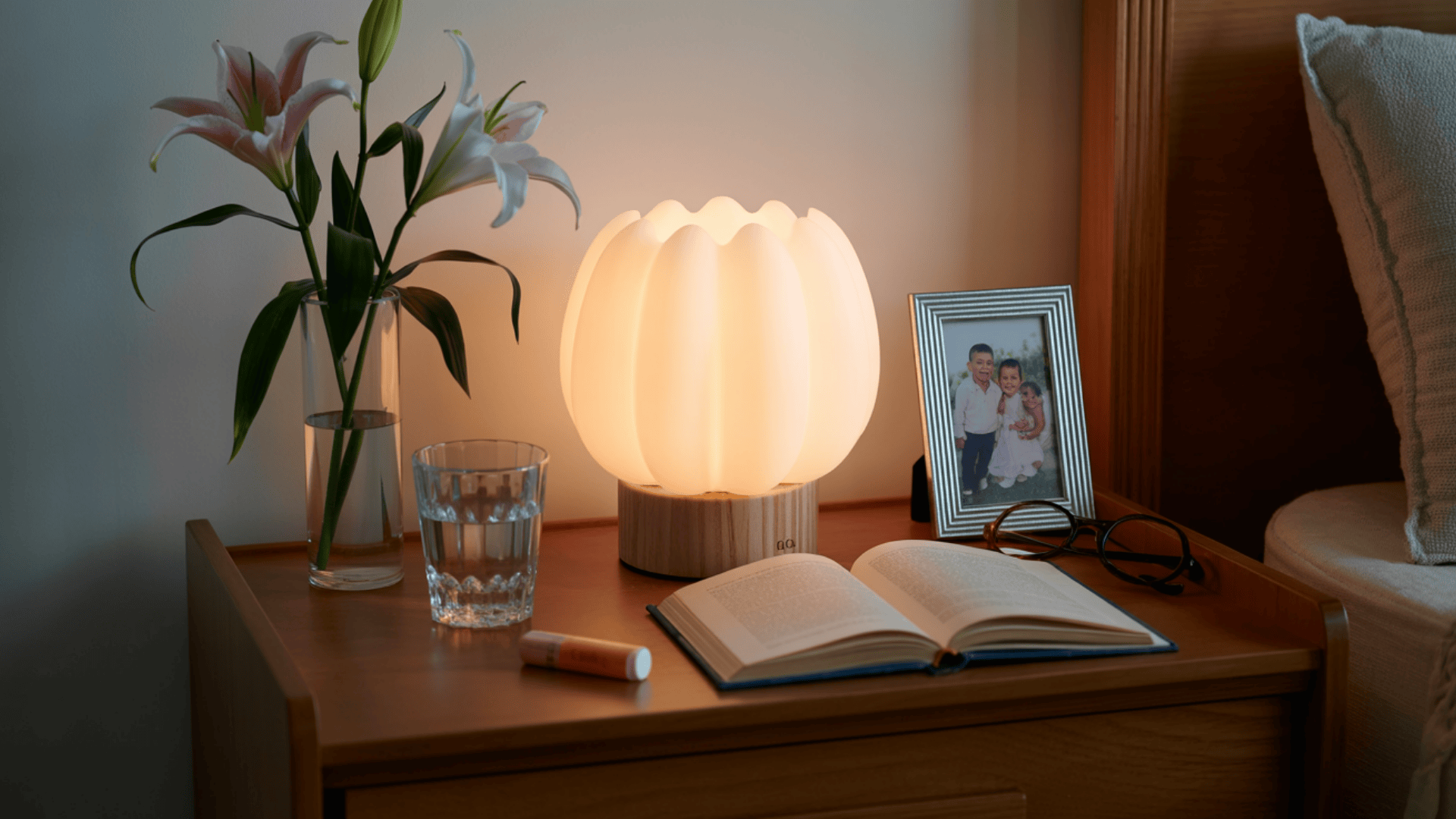 create a cozy bedside setup with personal touches