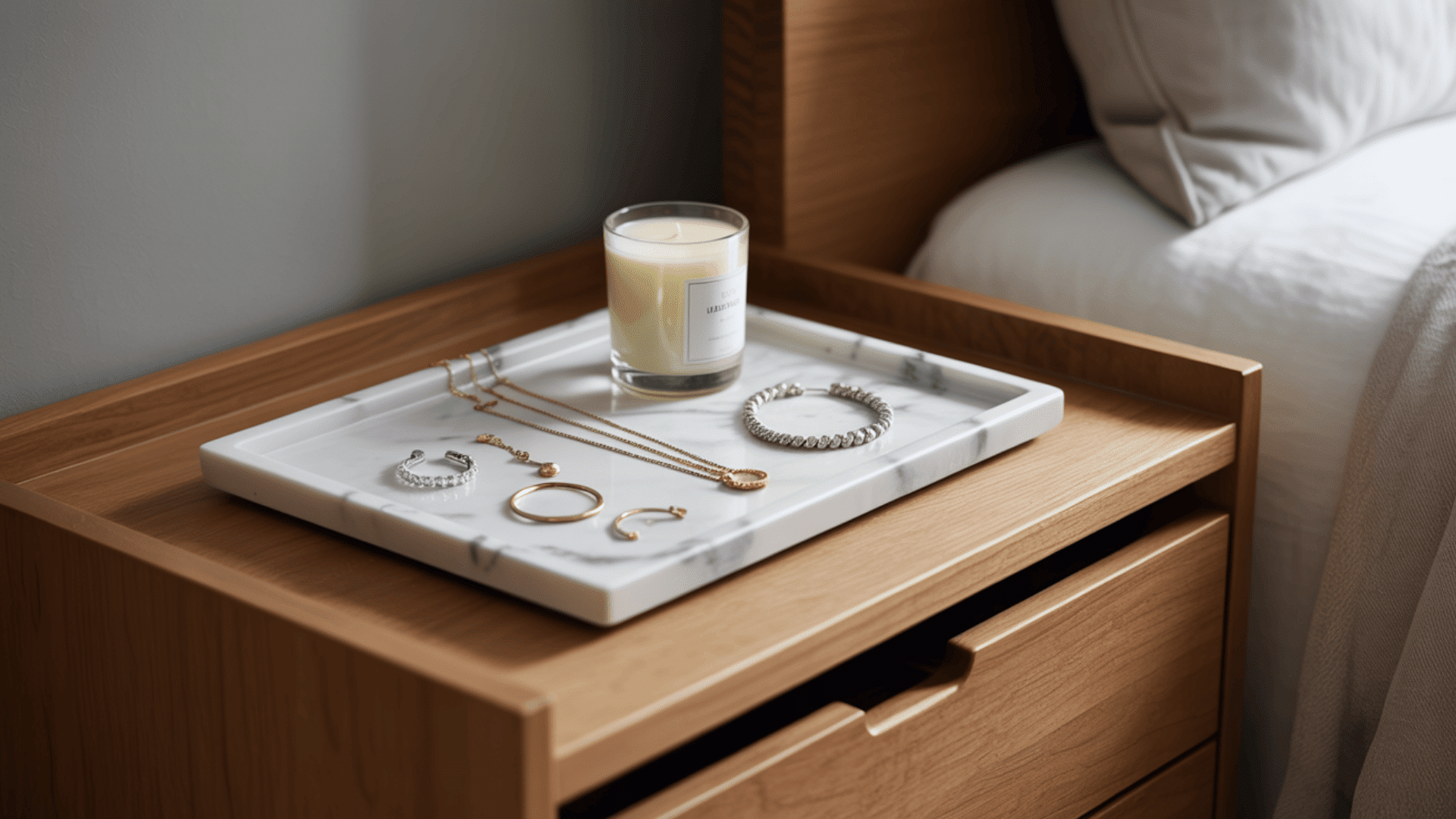 incorporate soft marble or stone accents