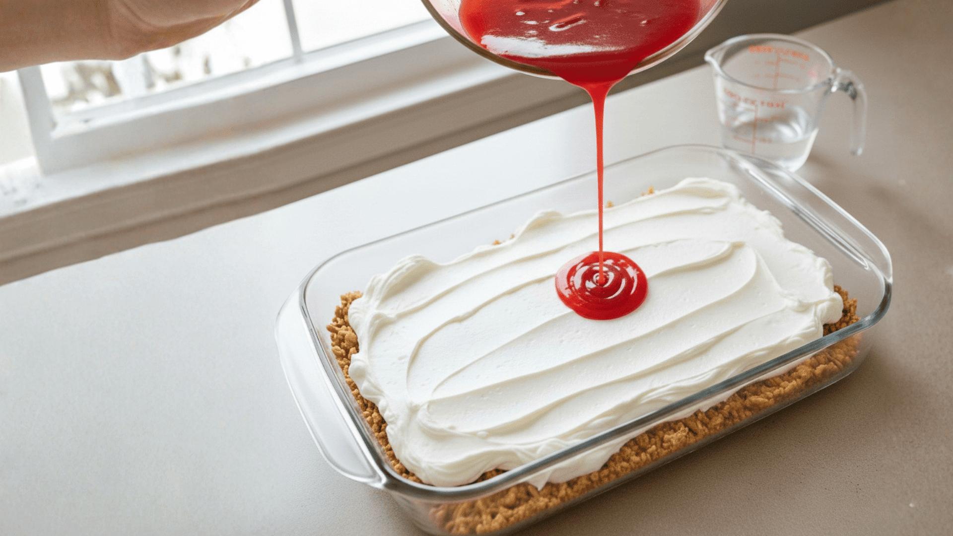 step three strawberry jello layer
