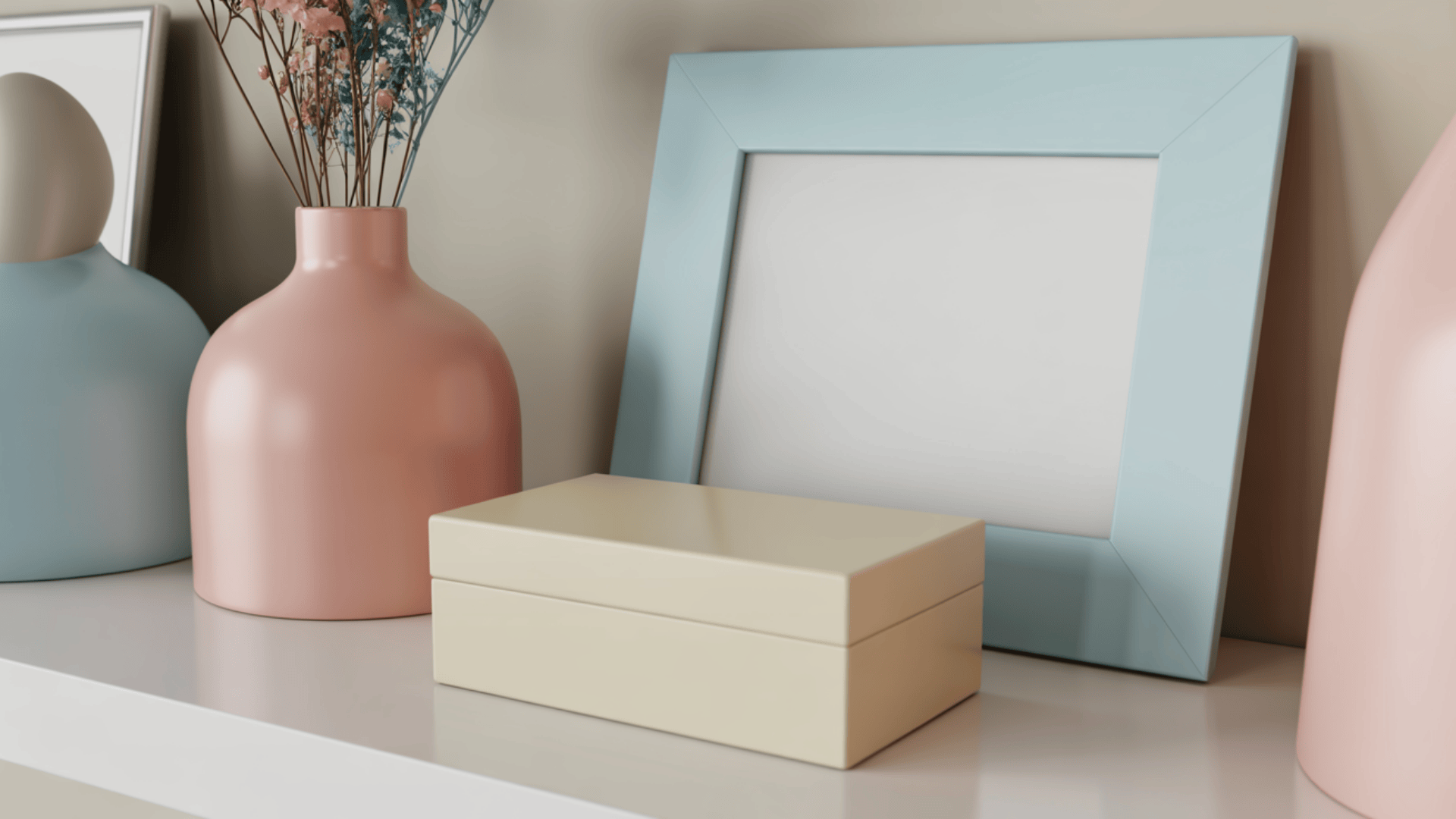use soft pastels in wall decor for a subtle touch