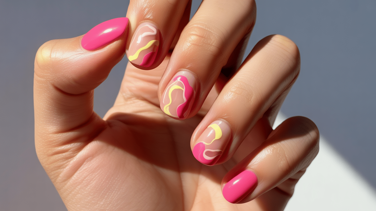 bright-pink-with-abstract-art