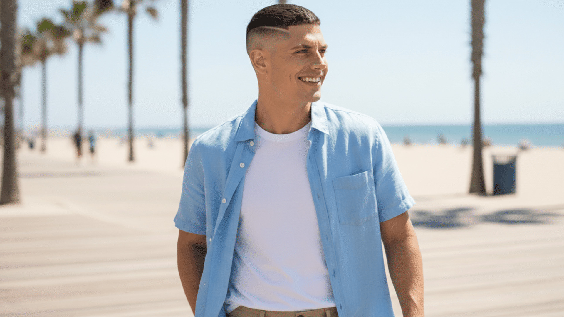Buzz cut with line up