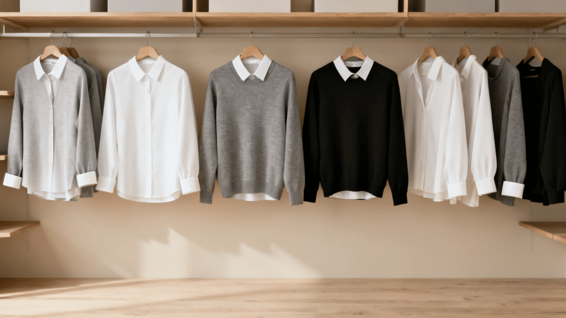 different-types-of-clothes-hanging-in-capsule-wardrobe