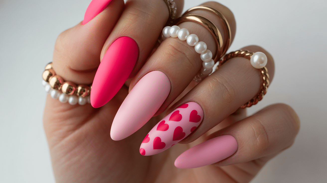 heart-accents-on-pink-nails