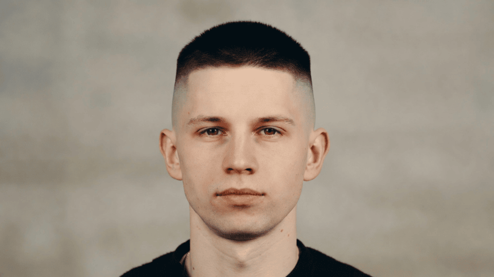 High fade buzz cut
