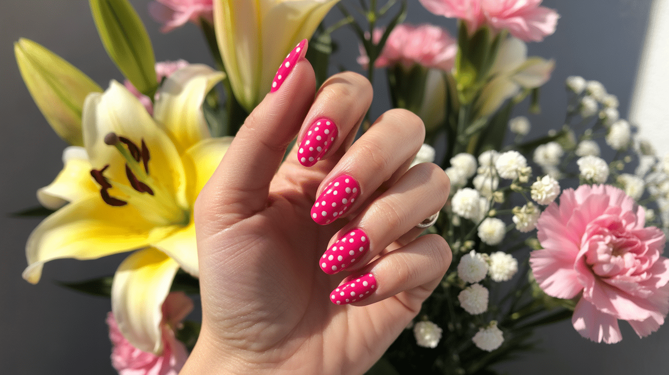 hot-pink-with-polka-dots