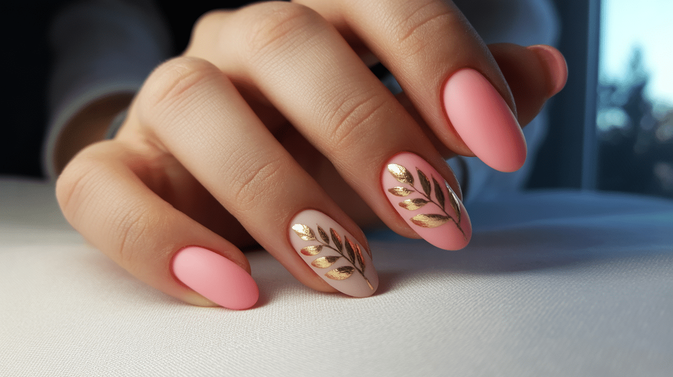 matte-pink-with-gold-leaf