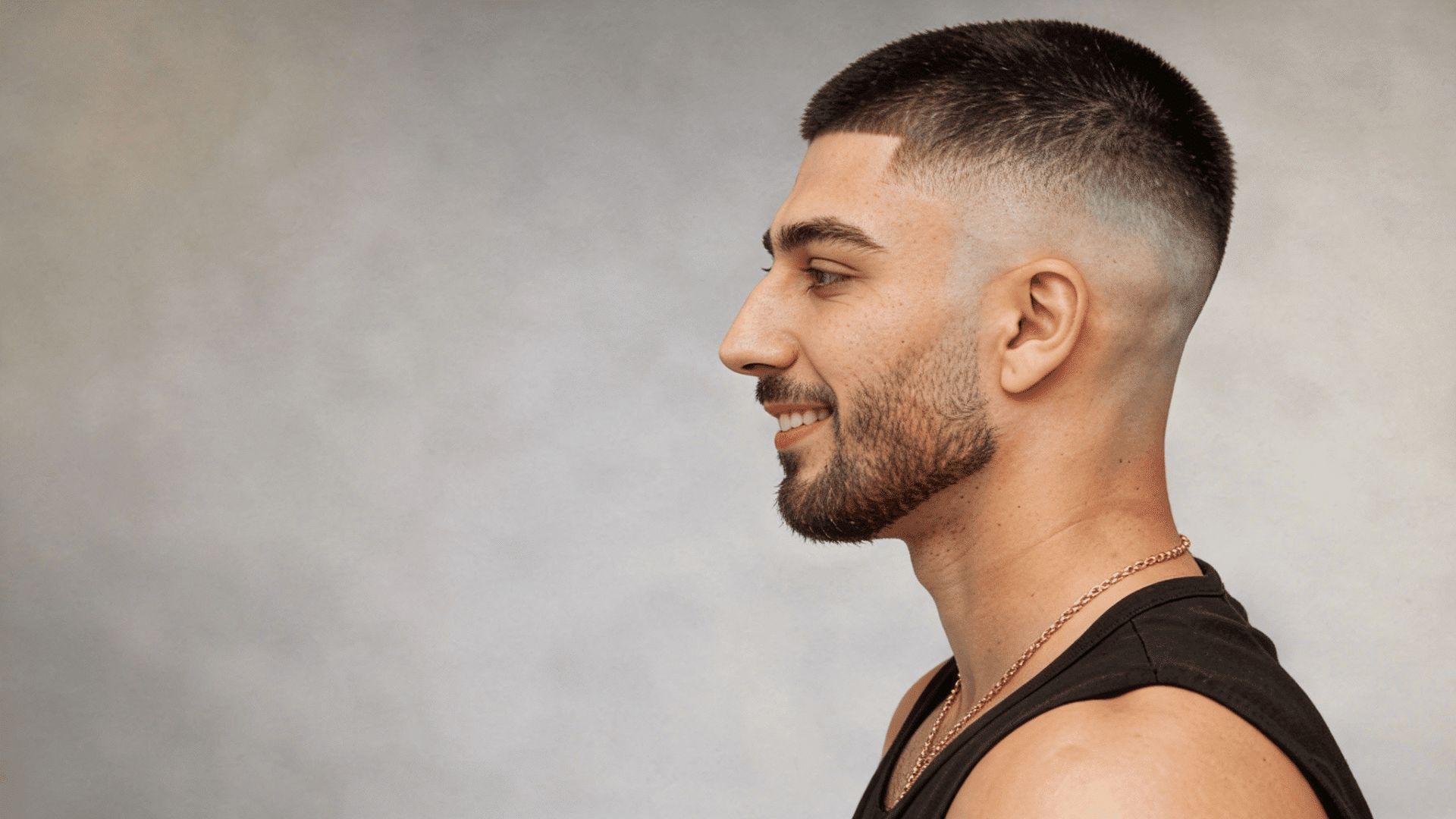 Mid fade buzz cut
