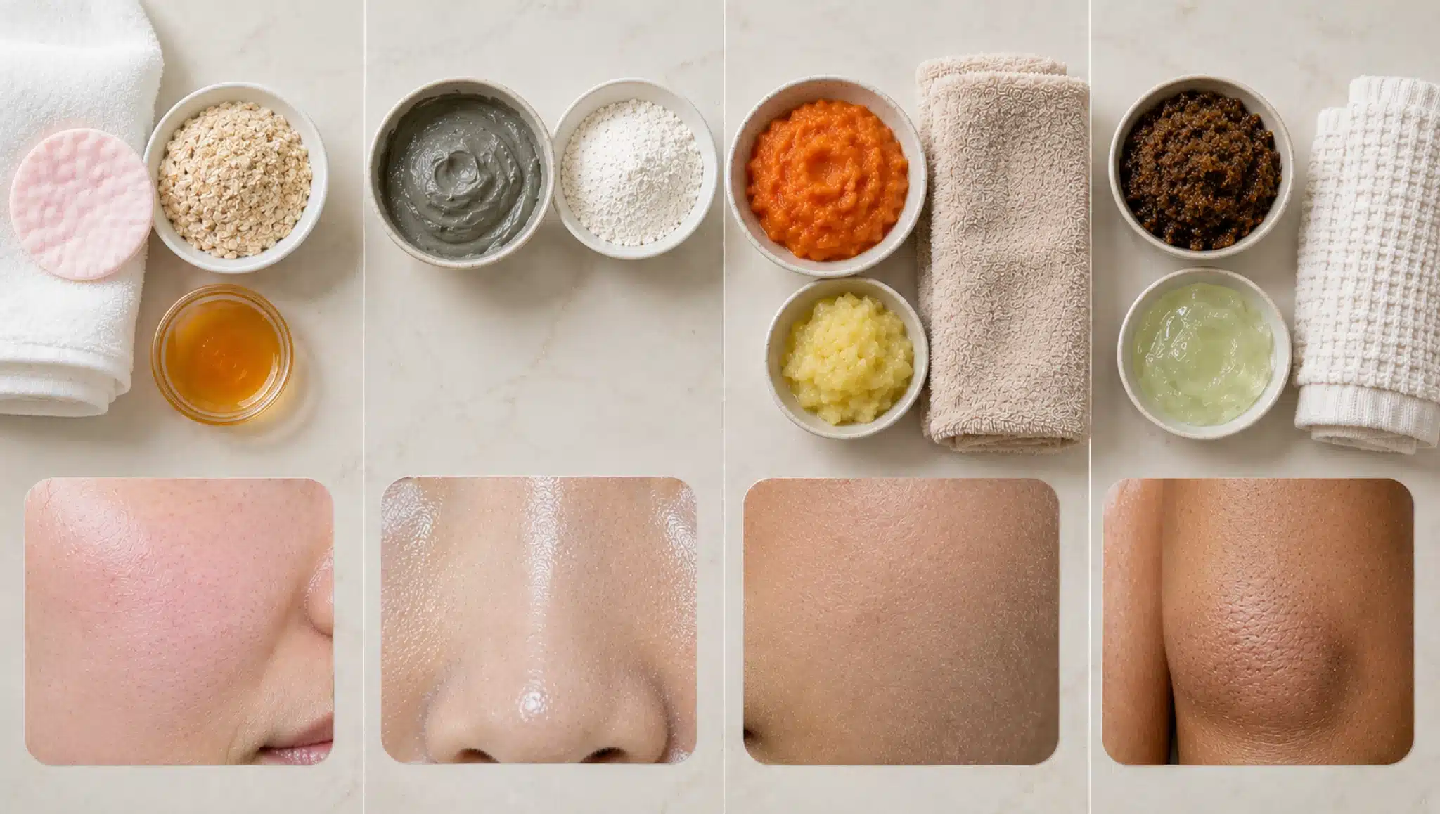 natural exfoliant choices for sensitive oily dry and body skin with oats clay fruit and sugar