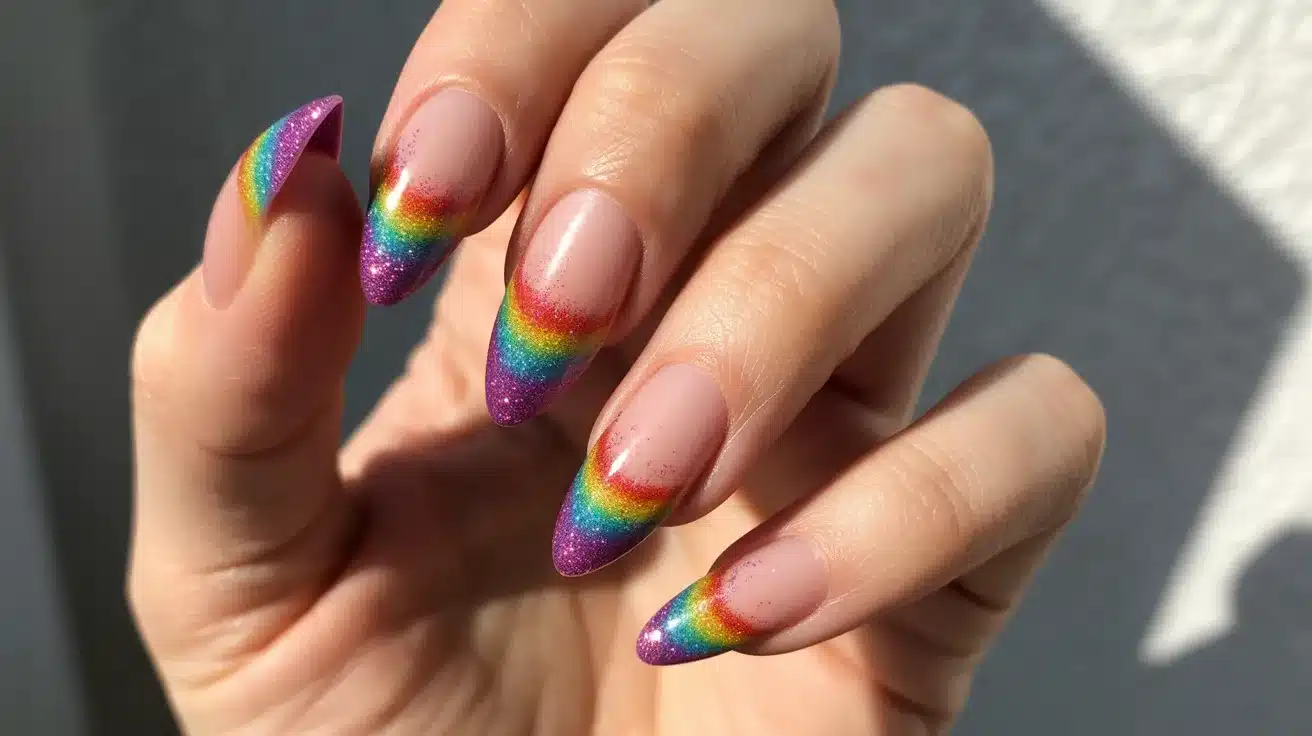 rainbow-ombre-glitter-tips