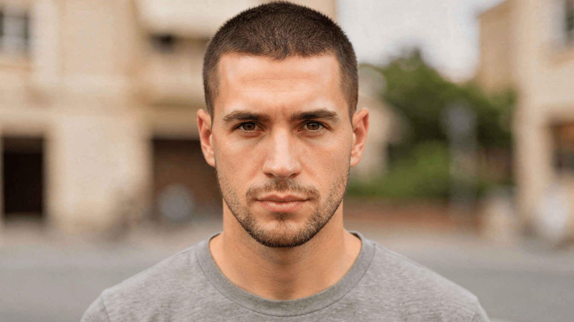 Tapered buzz cut