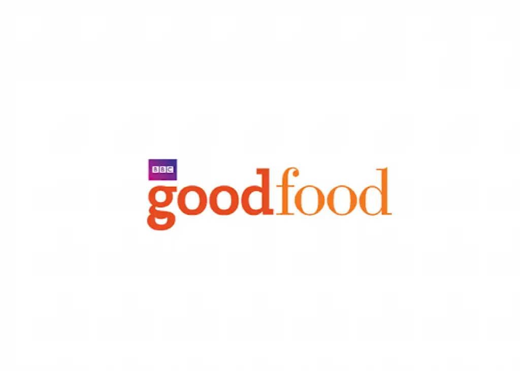 BBC Good Food logo in orange and purple on white background
