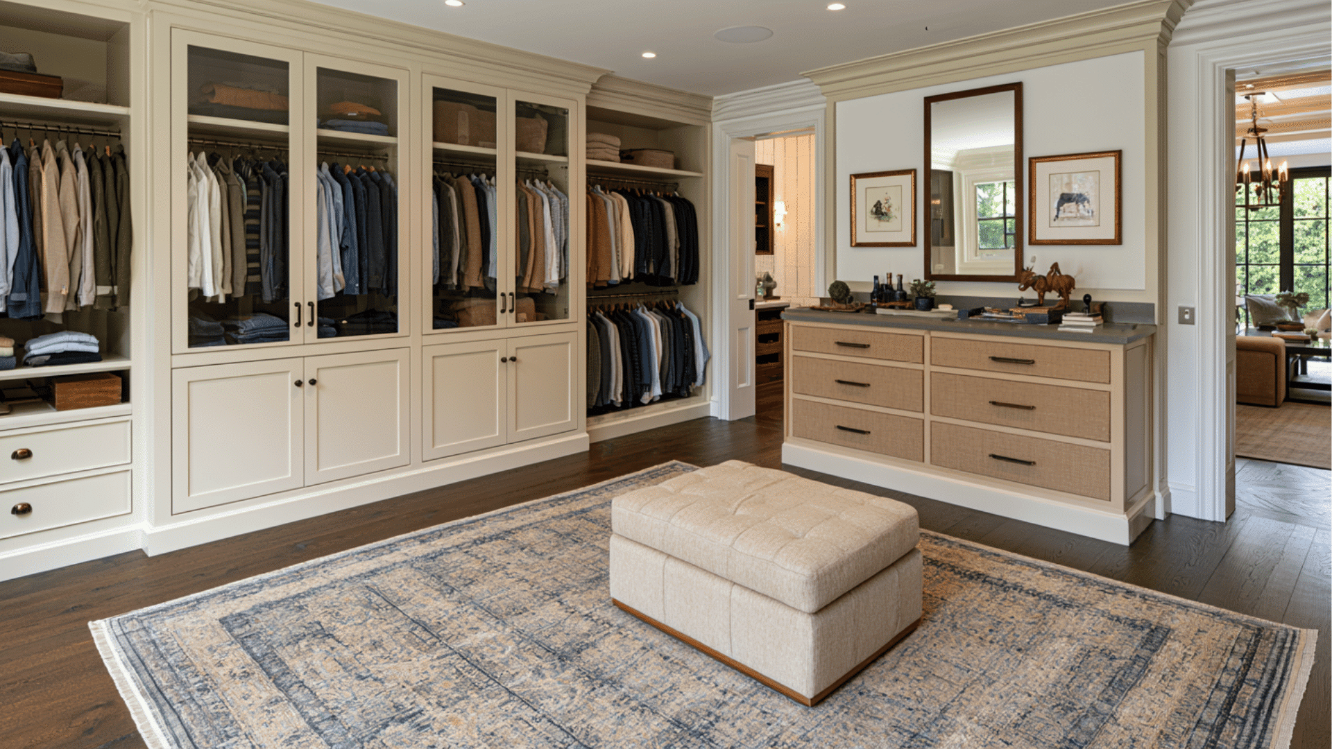 custom cabinets creating a luxury master closet