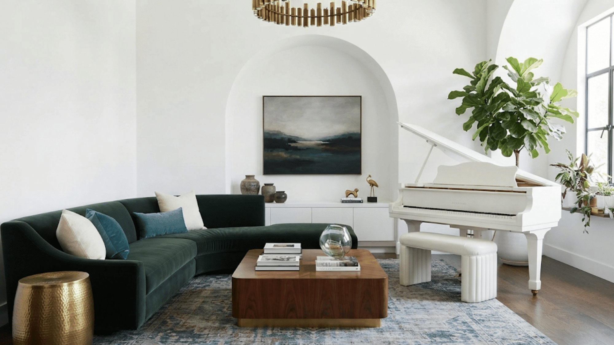eclectic interior design creating a calm collected look with balanced colors layered textures and meaningful decor