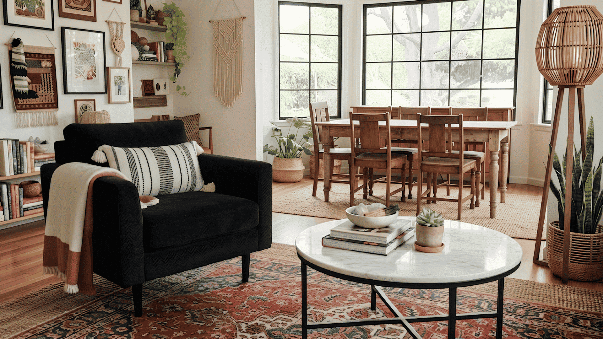 eclectic interior design featuring a mix of styles layered textures unique decor pieces and balanced colors for a stylish home space