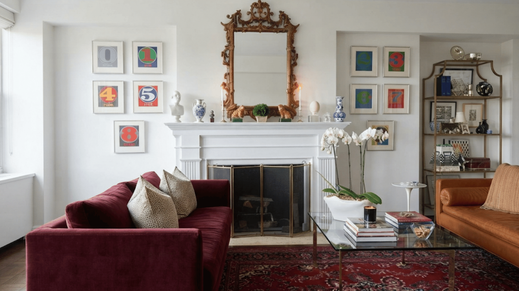 eclectic interior design with curated decor displays combining books artwork objects and collected treasures for personality