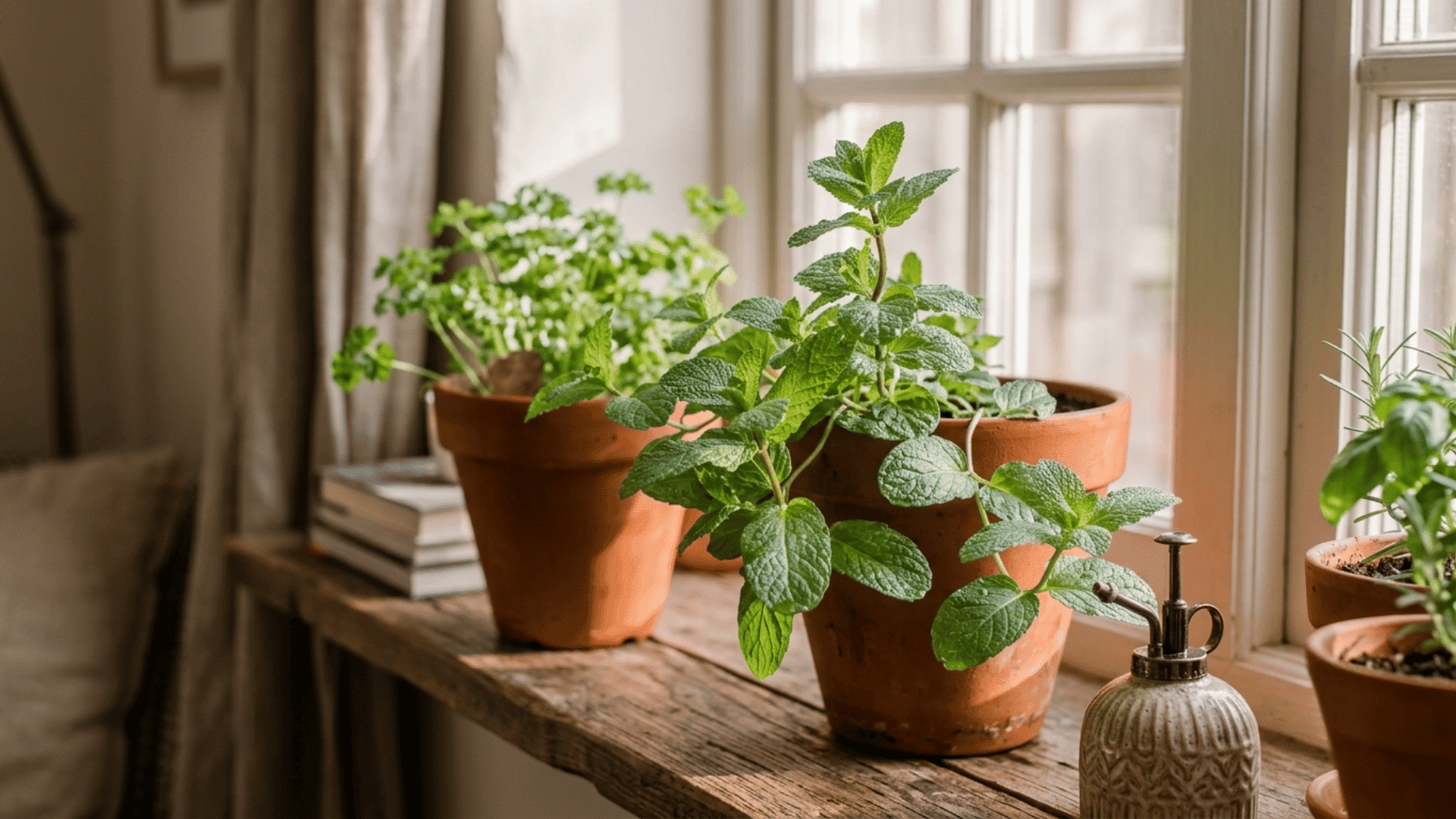 how to grow mint indoors with proper watering bright light pruning fresh potting mix and regular plant care