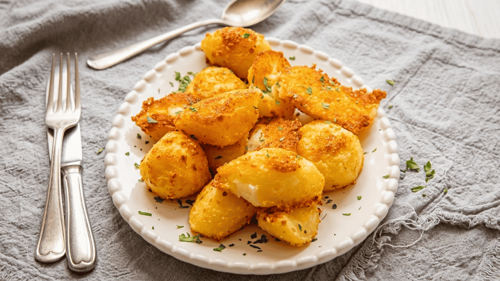 parmesan boiled potatoes topped with grated parmesan parsley butter and freshly ground black pepper