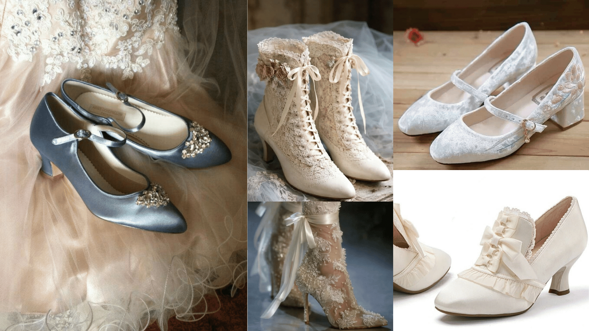 regency era footwear featuring delicate flat slippers and low heeled shoes with elegant details and period styling