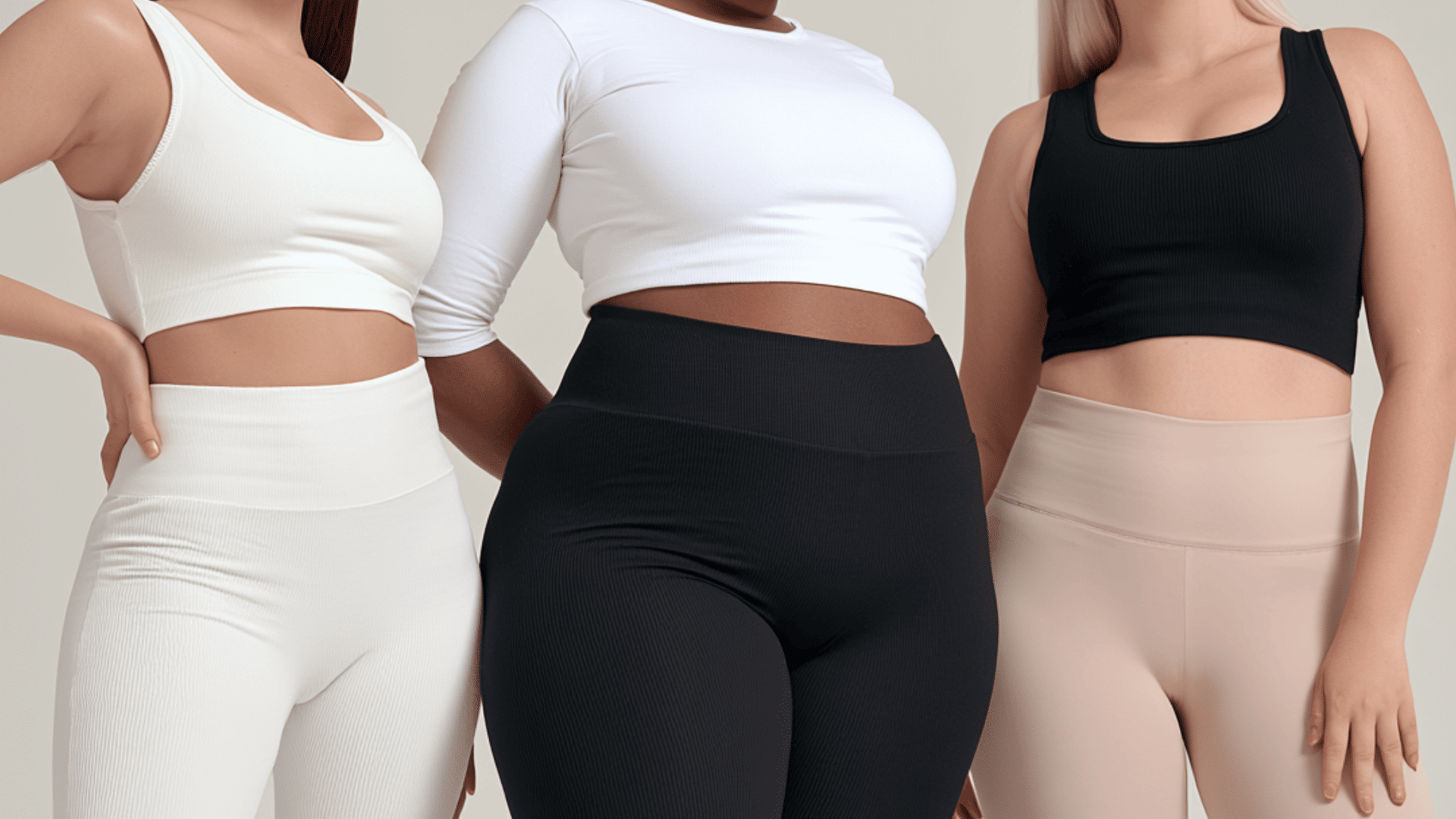 Women with different body shapes showing natural hip dips